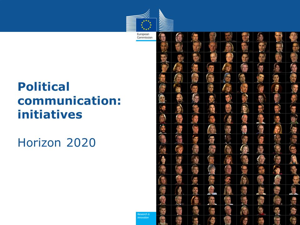 Political communication: initiatives Horizon 2020