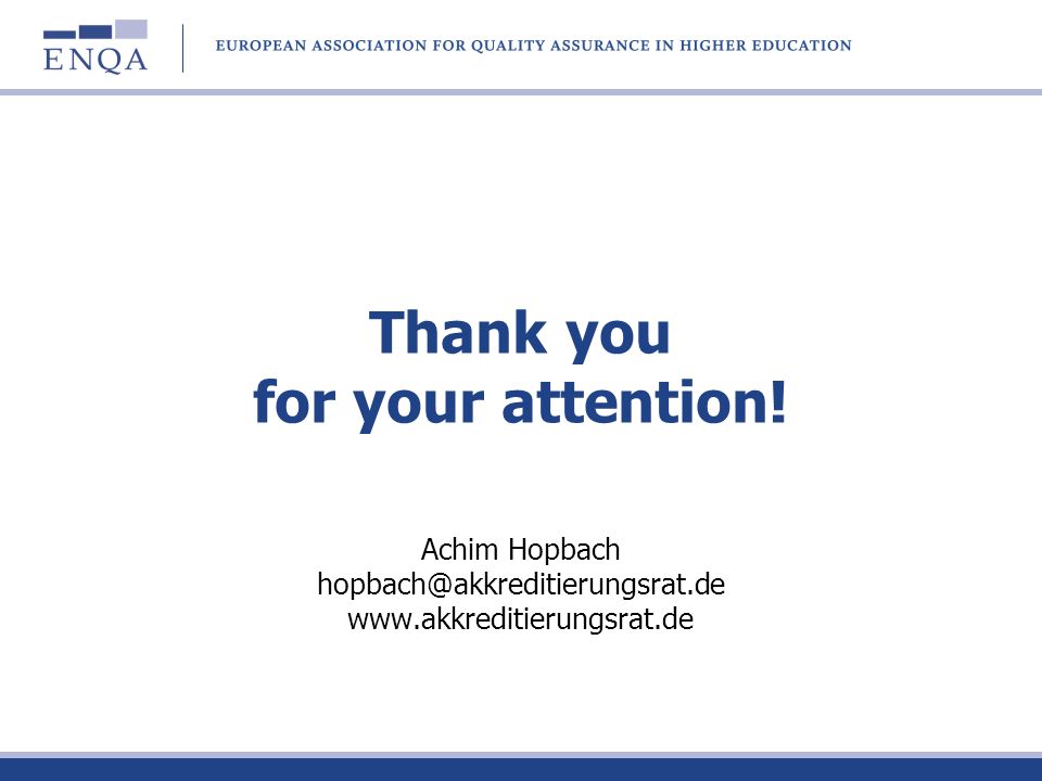 Thank you for your attention! Achim Hopbach