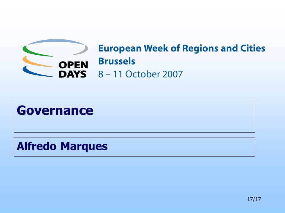 17/17 Governance Alfredo Marques