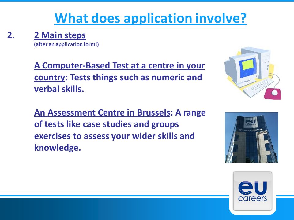 What does application involve.