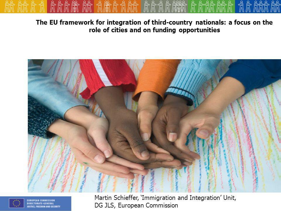 The EU framework for integration of third-country nationals: a focus on the role of cities and on funding opportunities Martin Schieffer, Immigration and Integration Unit, DG JLS, European Commission