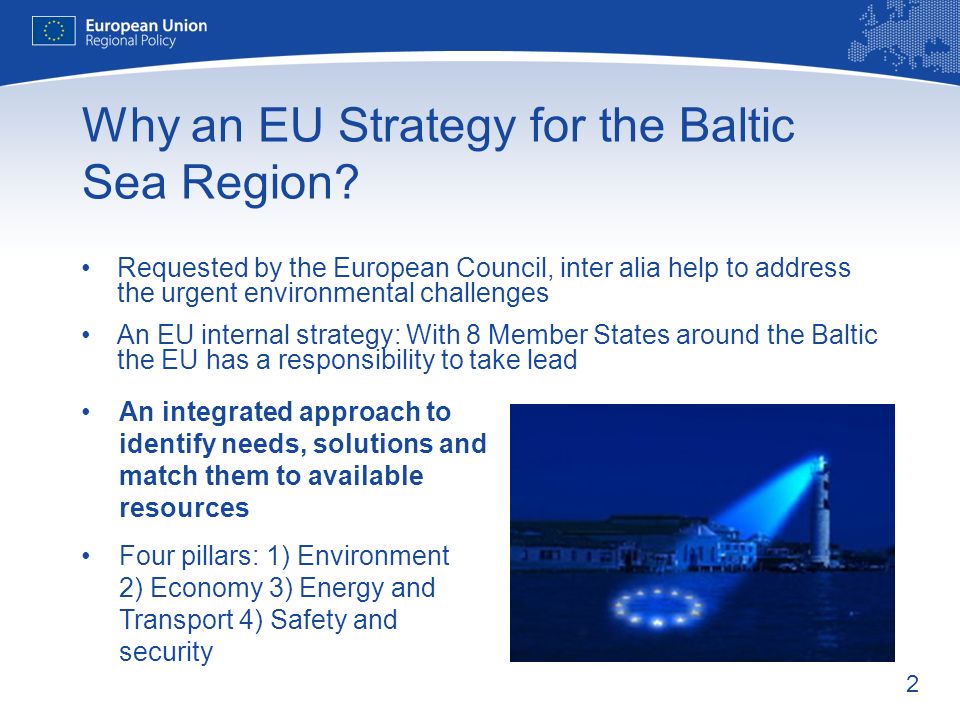 2 Why an EU Strategy for the Baltic Sea Region.