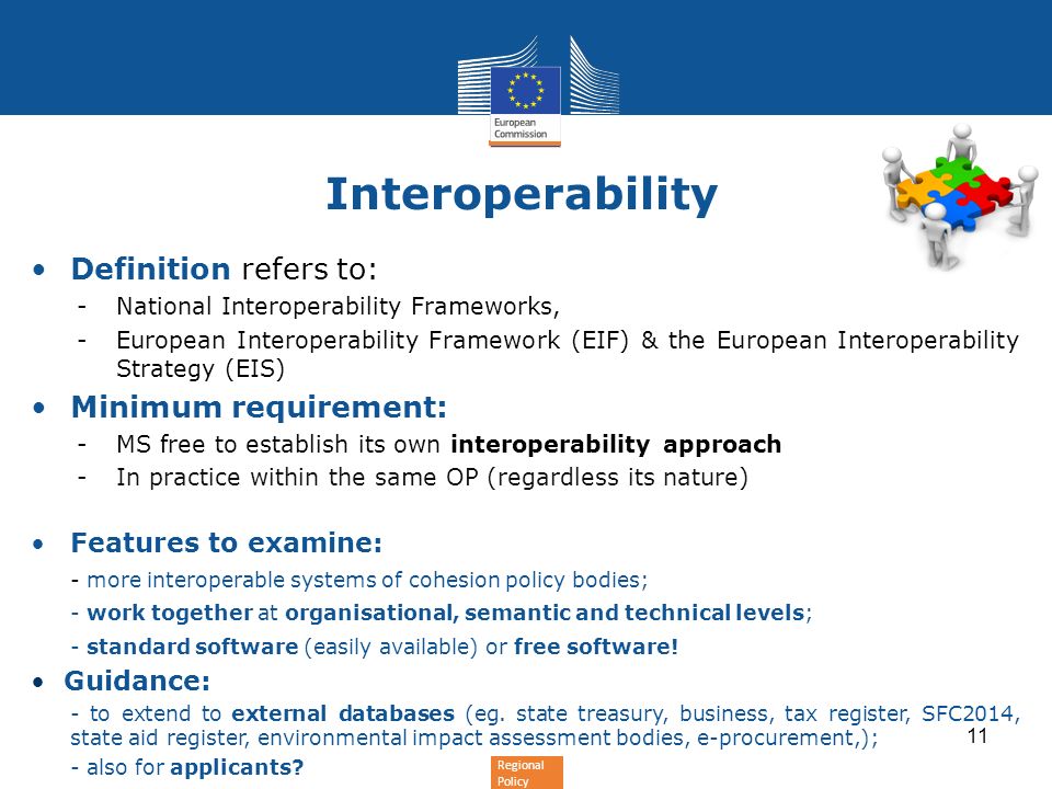 Regional Policy Interoperability e-TrustEx can easily be extended to any policy domain e-TrustEx is composed of 3 elements: Technological platform: e-TrustEx offers a set of basic pre-processing capabilities such as schema validation and business rules validation, routing according to specific criteria, orchestration of information exchanges, rendering of information to human readable format and archiving.