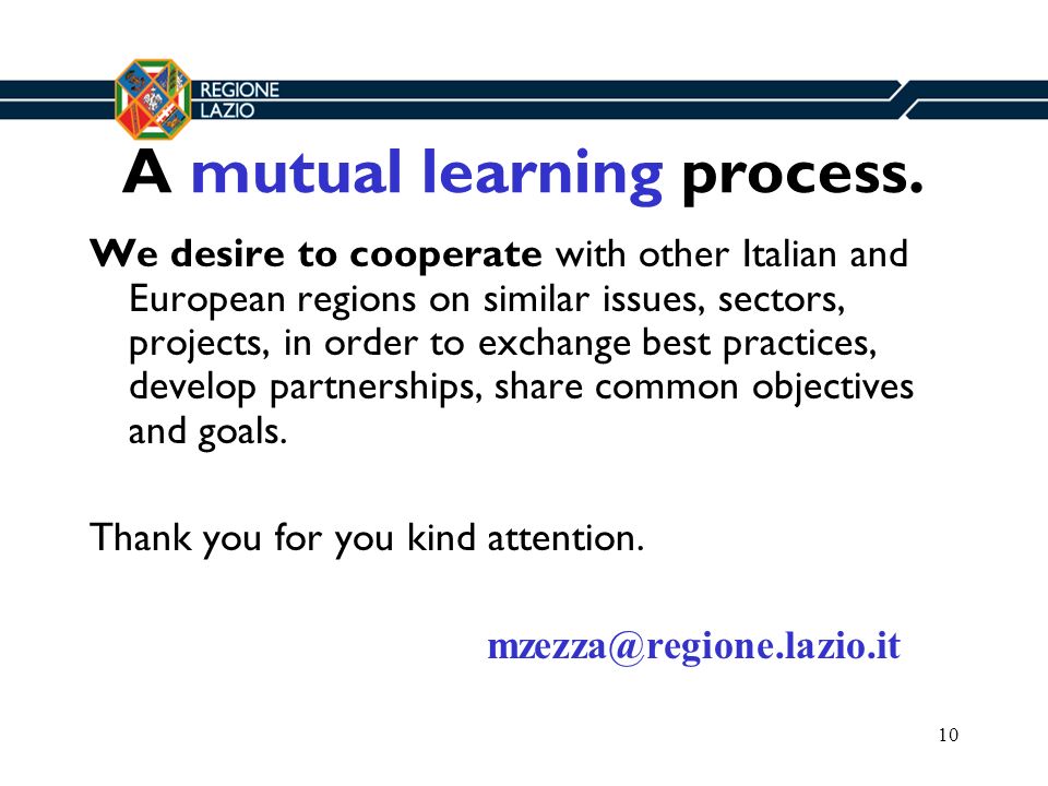 10 A mutual learning process.