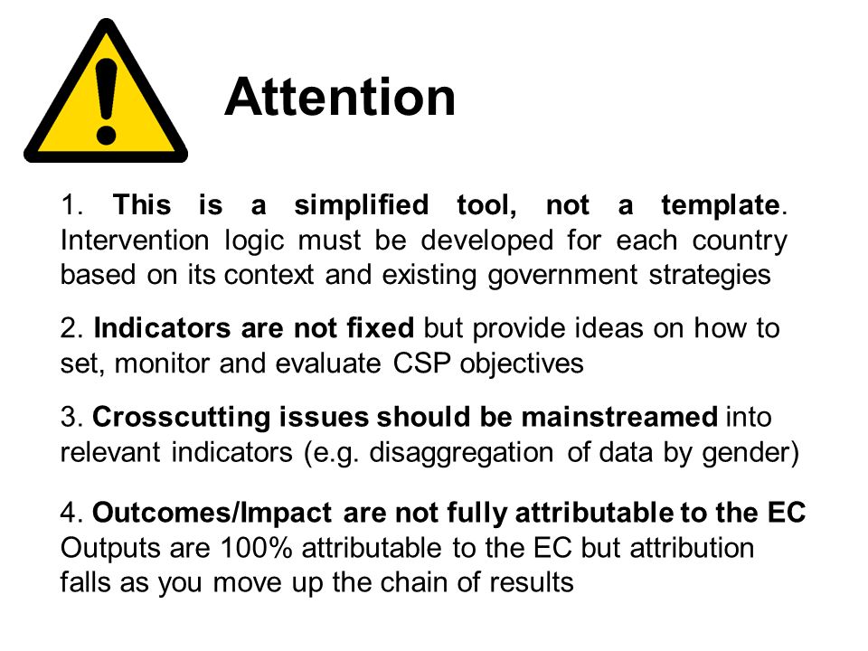 12 Attention 1. This is a simplified tool, not a template.