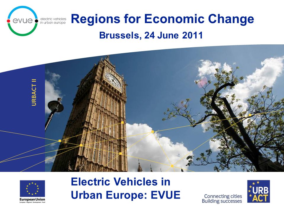 Regions for Economic Change Brussels, 24 June 2011 Electric Vehicles in Urban Europe: EVUE