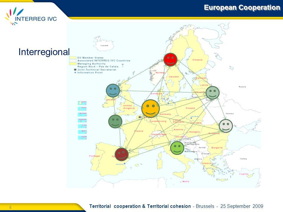 6 Territorial cooperation & Territorial cohesion - Brussels - 25 September 2009 European Cooperation Interregional