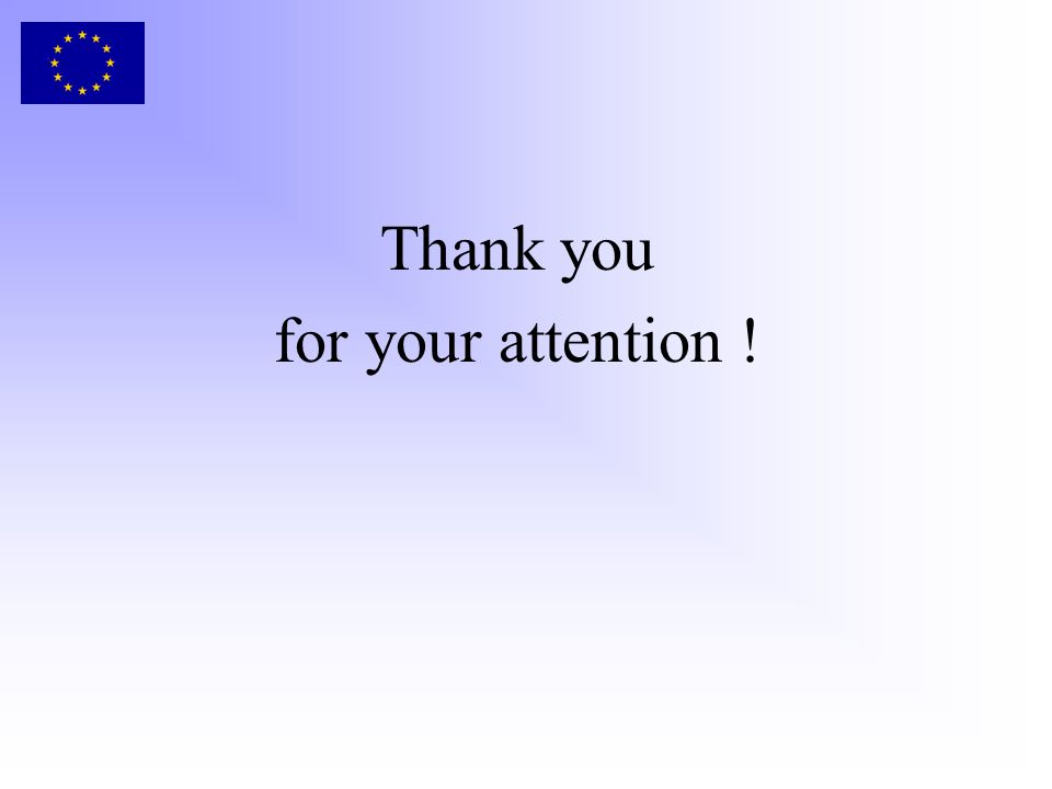 Thank you for your attention !