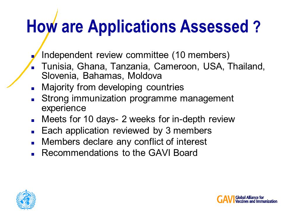 How are Applications Assessed .