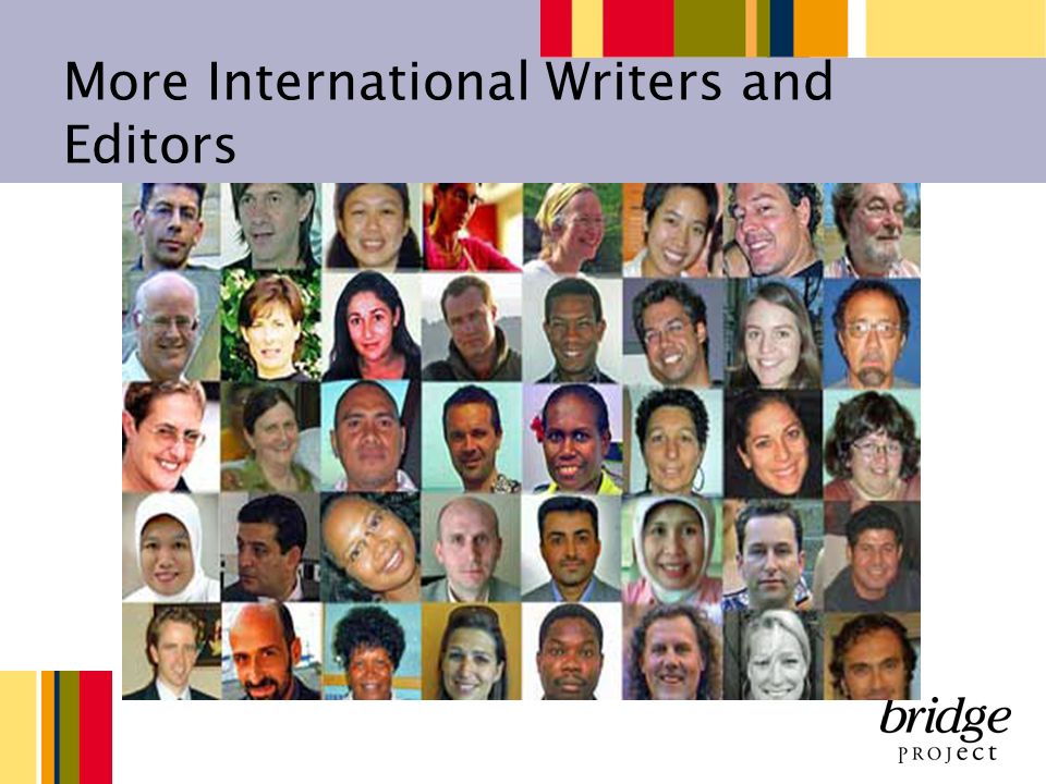 More International Writers and Editors