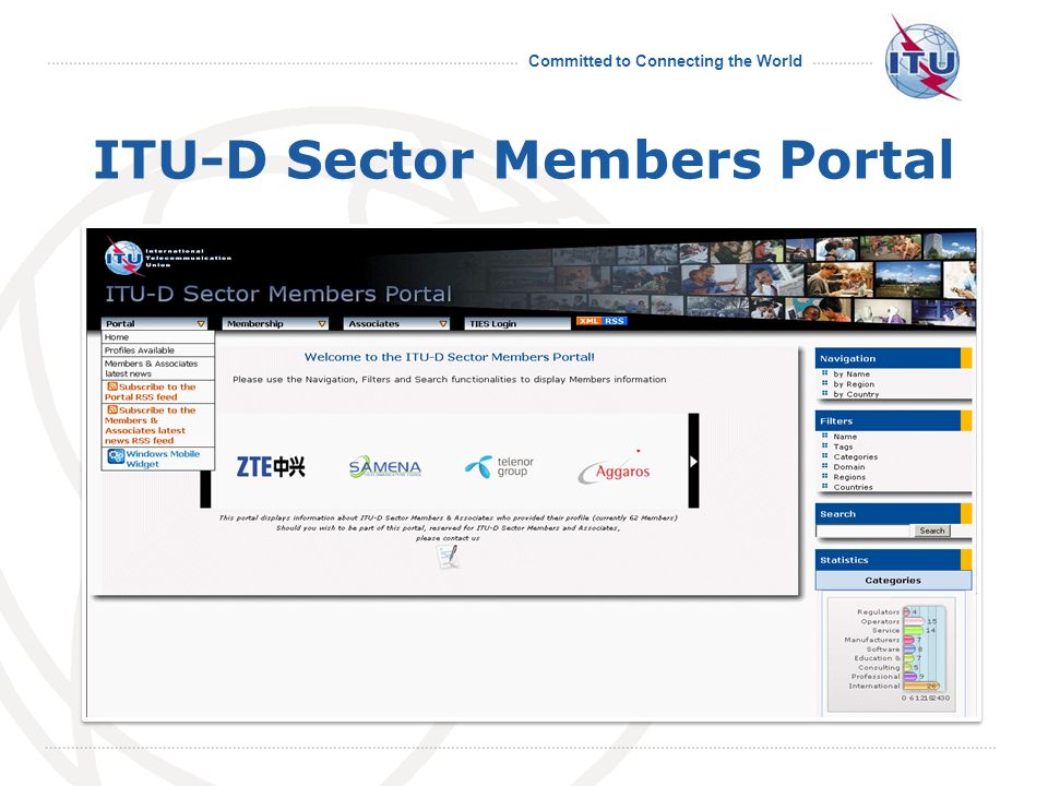 Committed to Connecting the World ITU-D Sector Members Portal