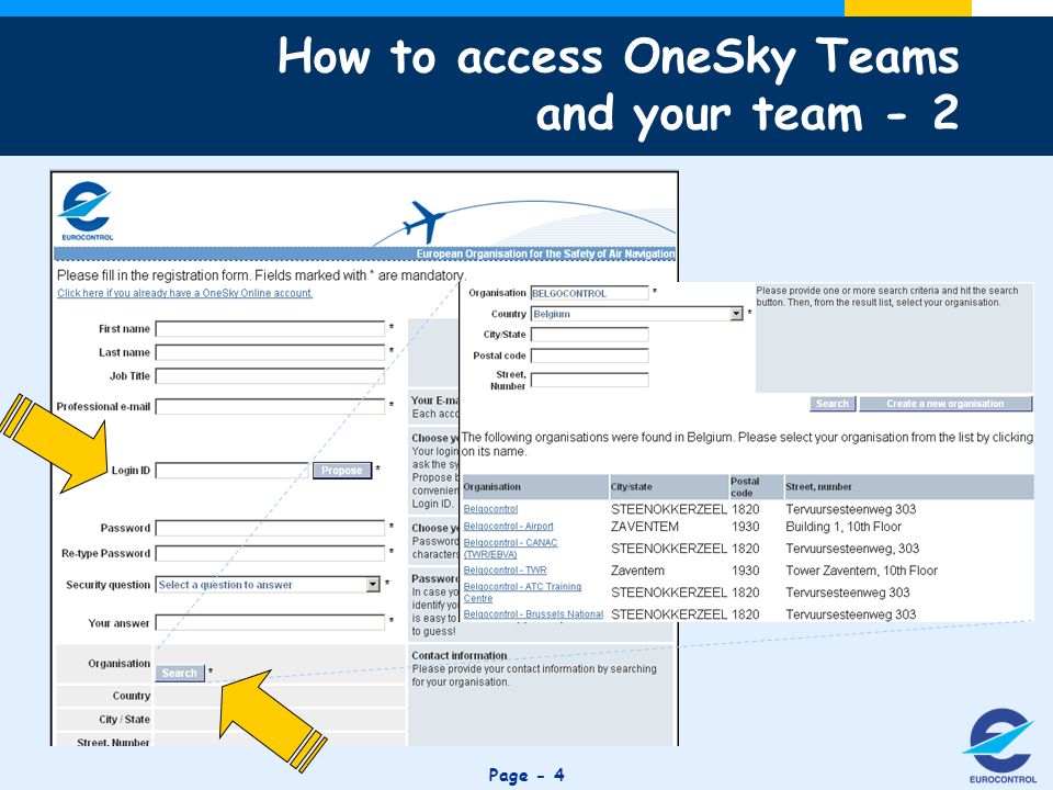 Click to edit Master title style Page - 4 How to access OneSky Teams and your team - 2