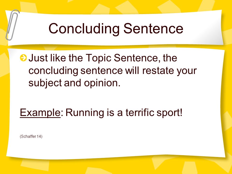 How to write a closing sentence