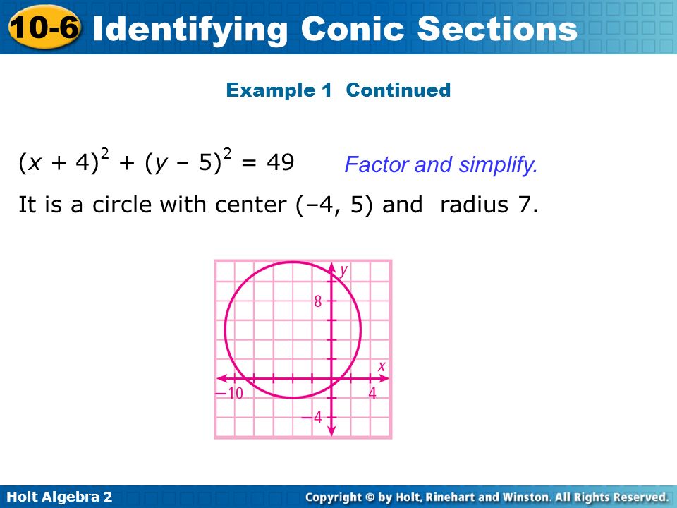 Printables Holt Algebra 2 Worksheets algebra 2 worksheet section 10 6 identifying conic sections review conics worksheets for kids teachers free