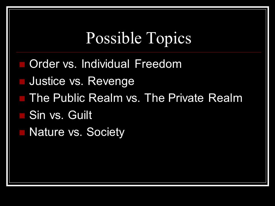 The Scarlet Letter Essay Topics