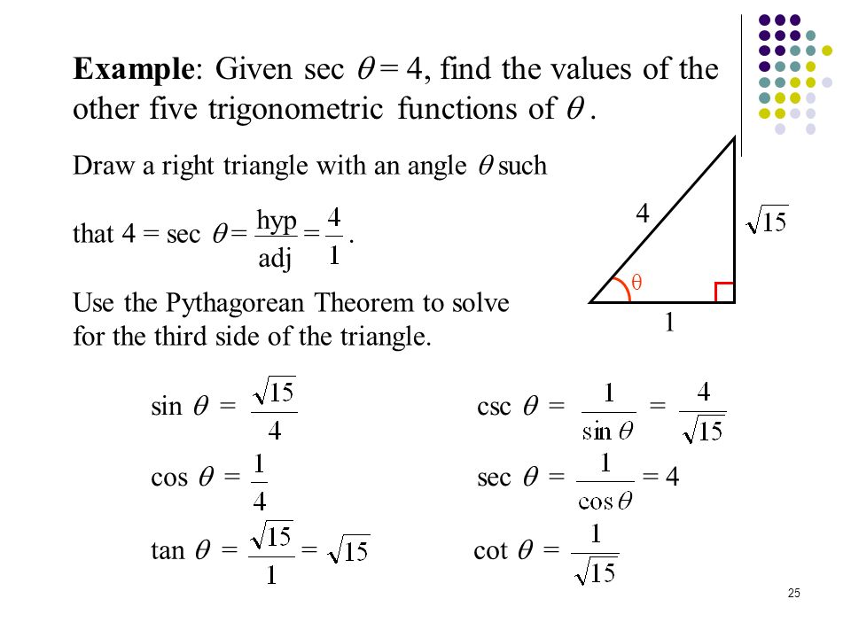 solve trigonometric problems