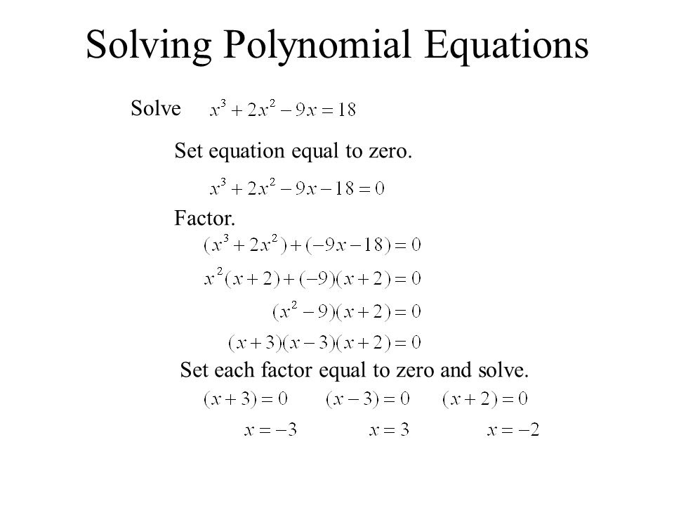 Solving A Polynomial Equation Talkchannels How To Factor And Solve Polynomial Equations Talkchannels