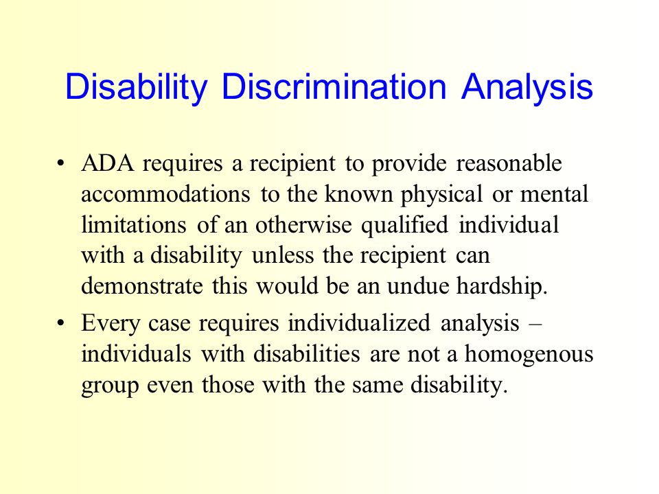 disability discrimation disability discrimation