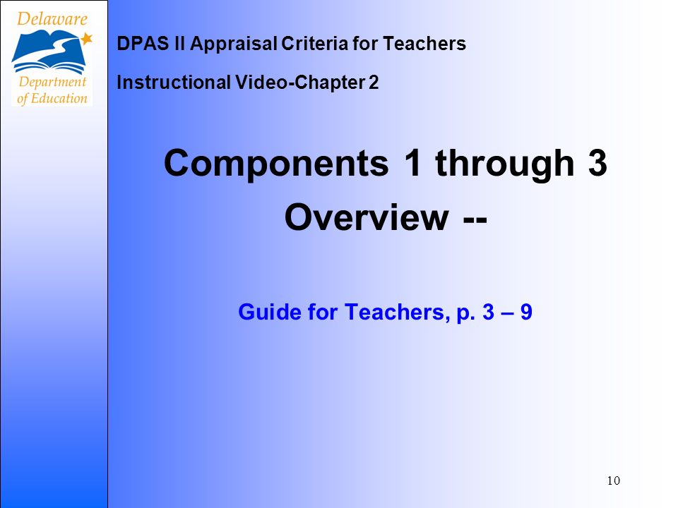 10 Components 1 through 3 Overview -- Guide for Teachers, p.