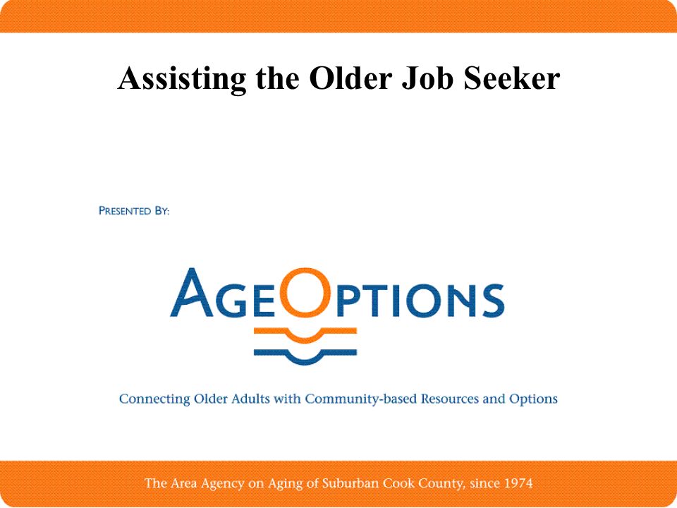 Assisting the Older Job Seeker