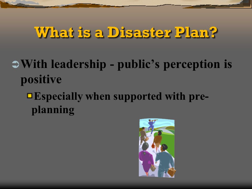 What is a Disaster Plan.