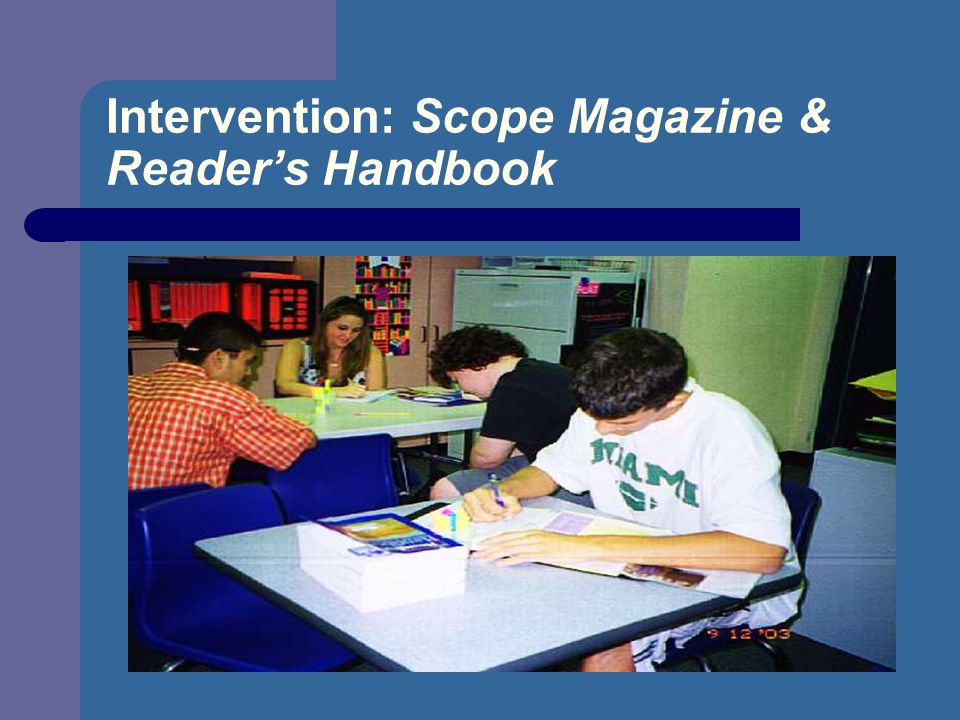 Intervention: Scope Magazine & Readers Handbook