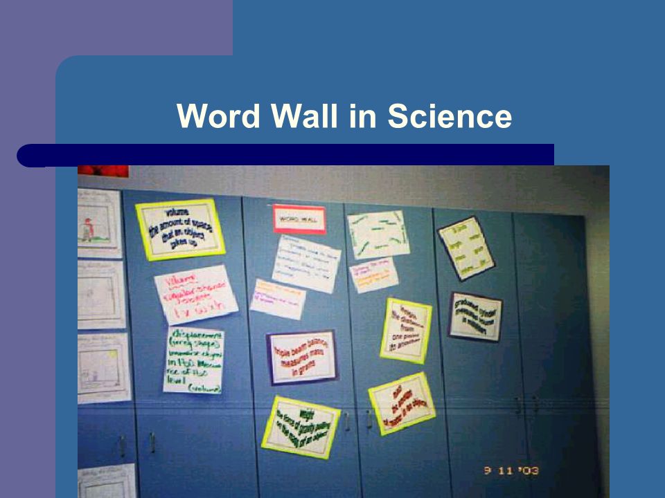 Word Wall in Science