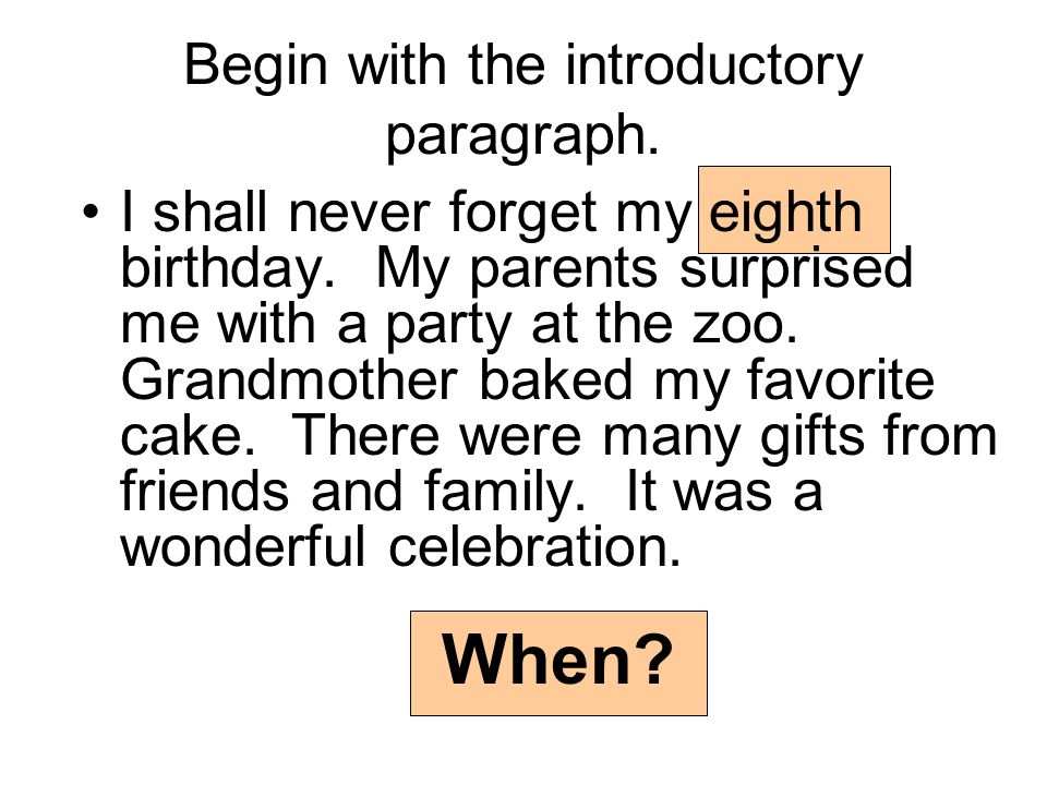 The best college essay birthday
