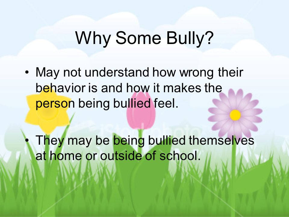 Why Some Bully.