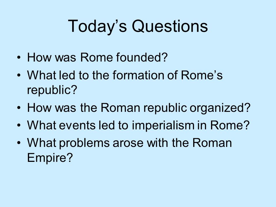 Essay questions about roman empire