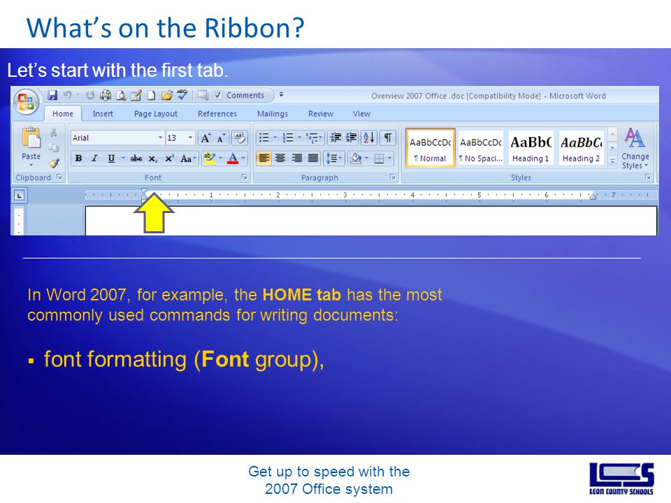 Get up to speed with the 2007 Office system Whats on the Ribbon.