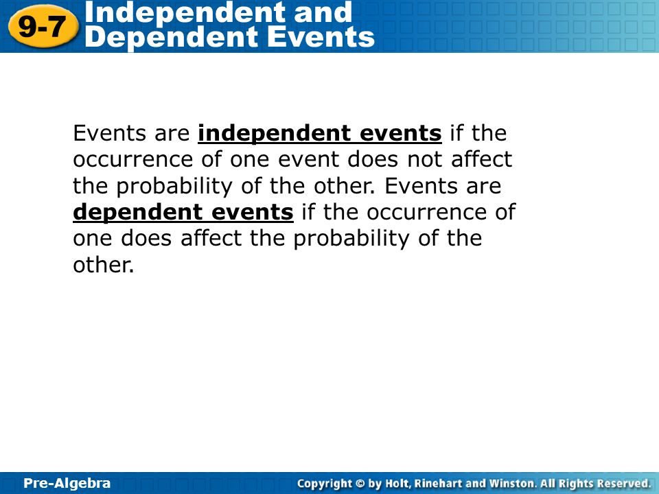 Worksheets Independent And Dependent Events Worksheet lesson 11 3 problem solving independent and dependent events 10 math worksheet pre algebra 9 7 lesson