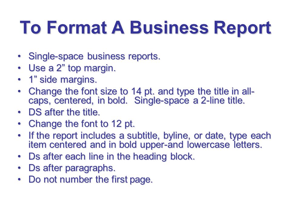 format for a business report resumelist ga format for business report