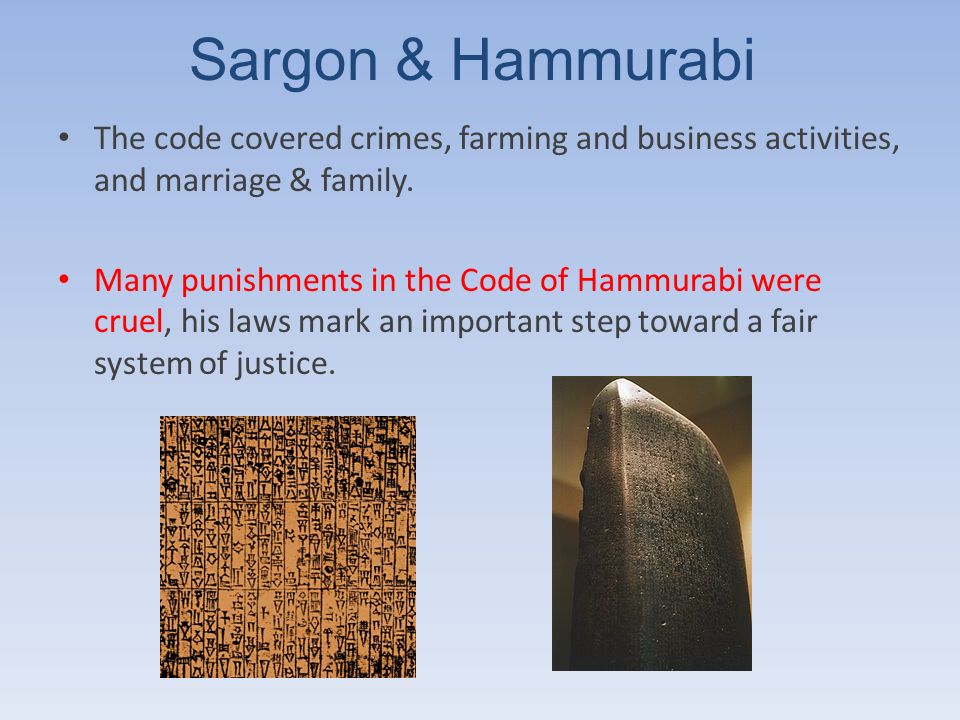 an overview of the hammurabis code of law an overview of the hammurabis code of law