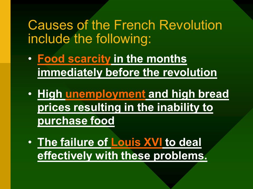 an examination of the causes of the french revolution The basic cause of the french revolution was the fact that the common people of france were not given any sort of real voice in their own government. an examination of the causes of the french revolution The basic cause of the french revolution was the fact that the common people of france were not given any sort of real voice in their own government.