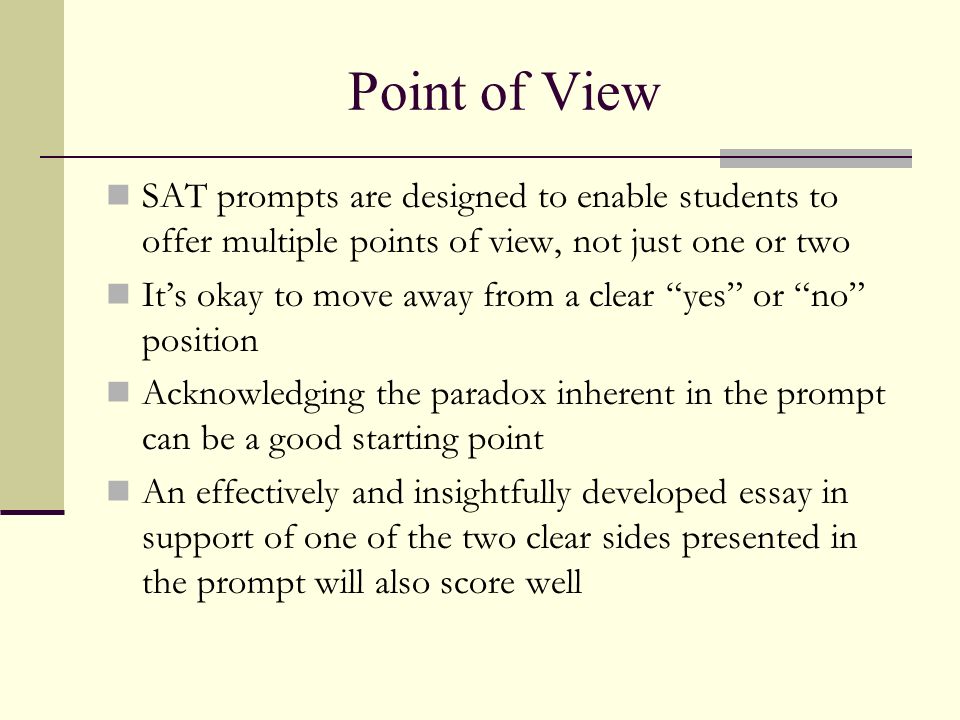 Example sat essay prompts