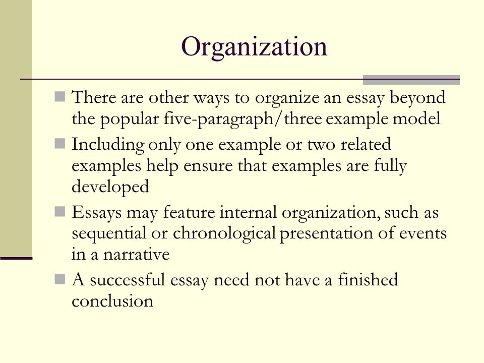 three ways to organize an essay three ways to organize an essay