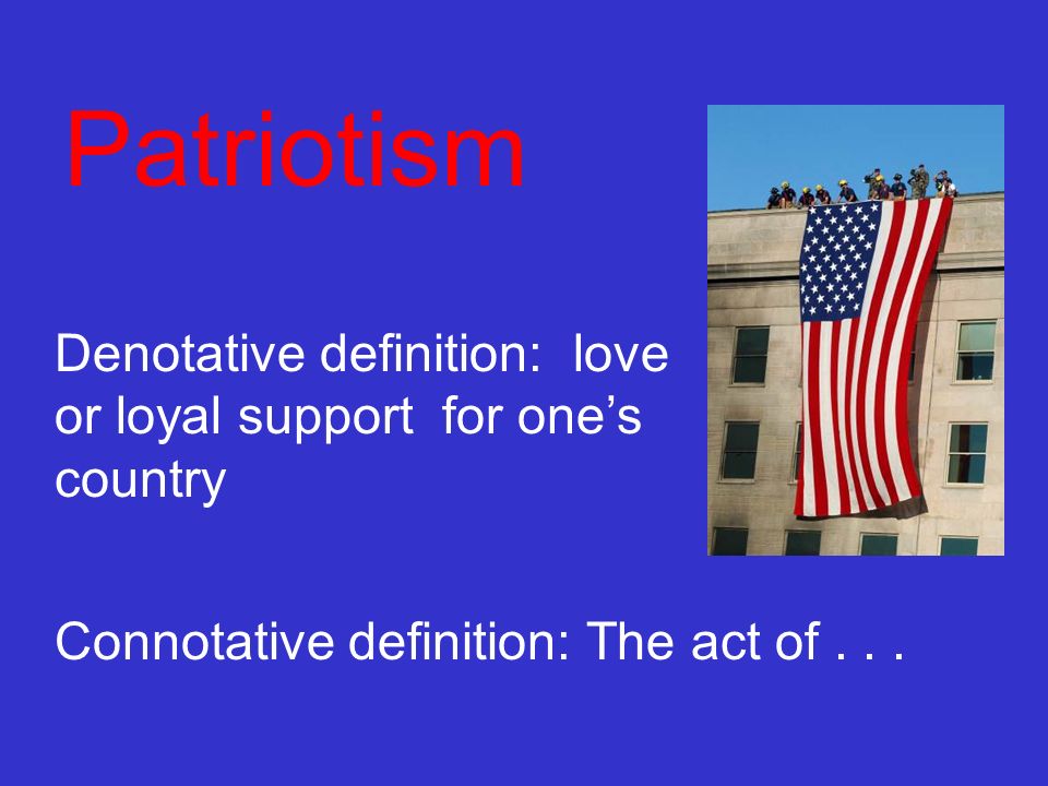 Description essay about patriotism