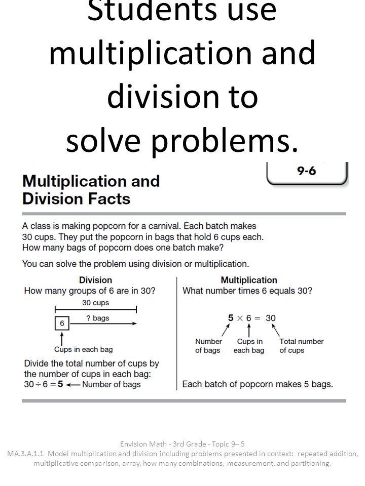 Multiplication And Division Problem Solving