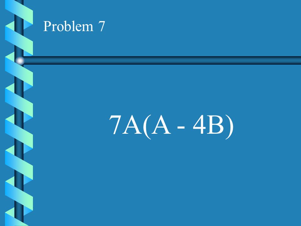 Problem 6 3P(P - 11)