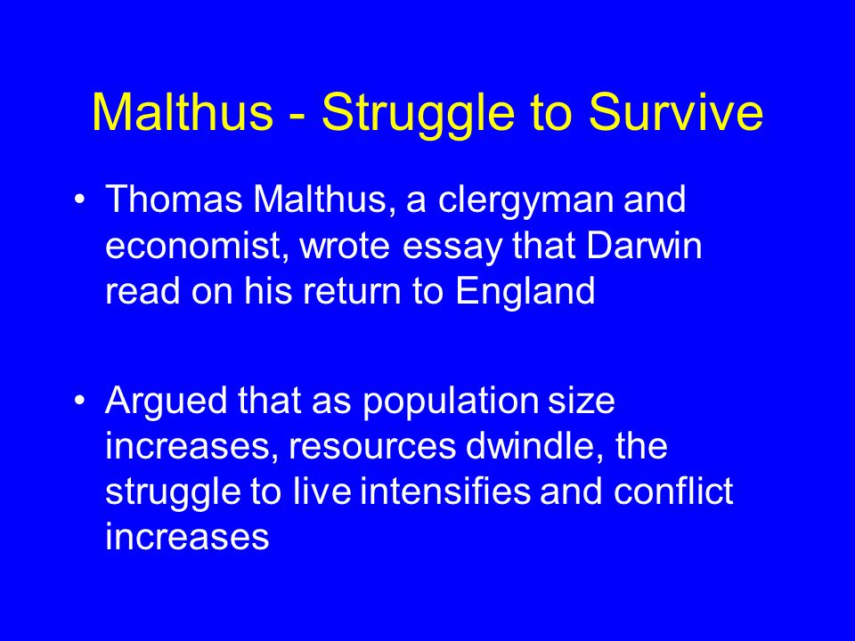 malthus essay on population malthus essay on population