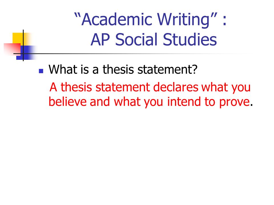 How to write a thesis statement for social studies - Wunderlist