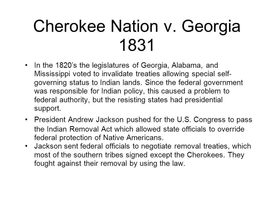 cherokee nation v. georgia essay cherokee nation v. georgia essay