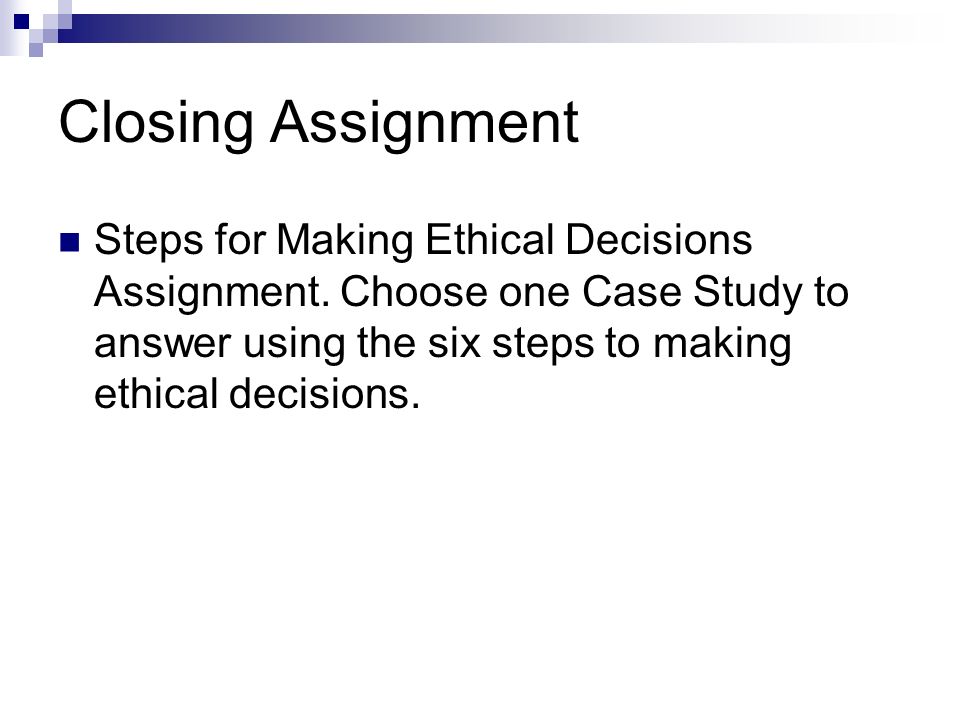Make Assignment