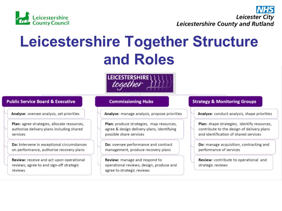 Leicestershire Together Structure and Roles