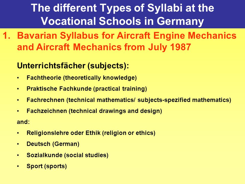 types of vocational schools