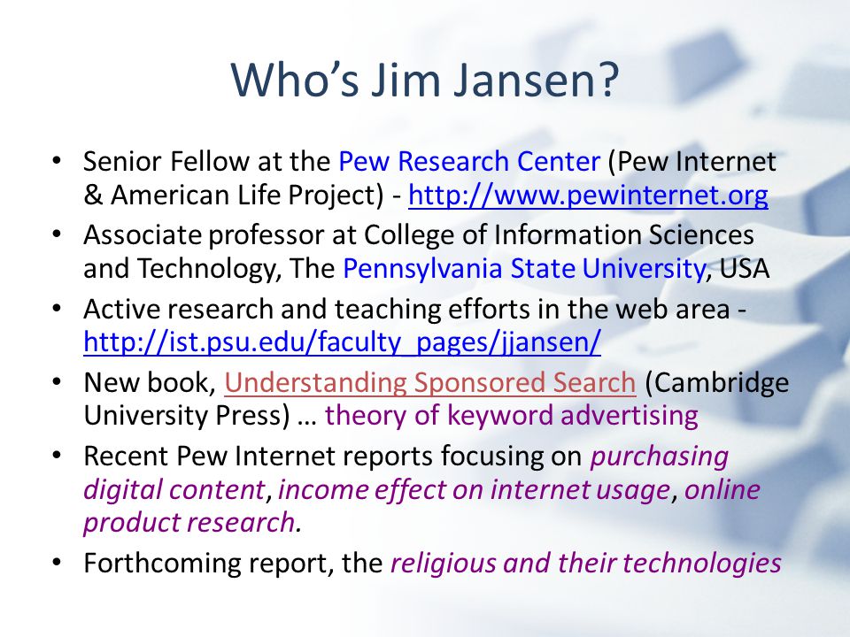 Who’s Jim Jansen.