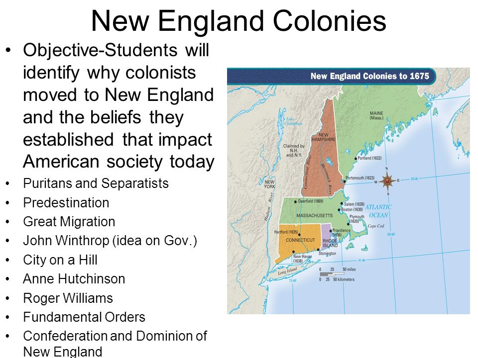 the new england colonies The new england colonies were composed of the colonies of new hampshire, rhode island, connecticut, and massachusetts in the new england colonies, land was given to a colony by the crown (the king or queen of england) in these early days of settlement, a colony was not a state a colony was a. the new england colonies The new england colonies were composed of the colonies of new hampshire, rhode island, connecticut, and massachusetts in the new england colonies, land was given to a colony by the crown (the king or queen of england) in these early days of settlement, a colony was not a state a colony was a.