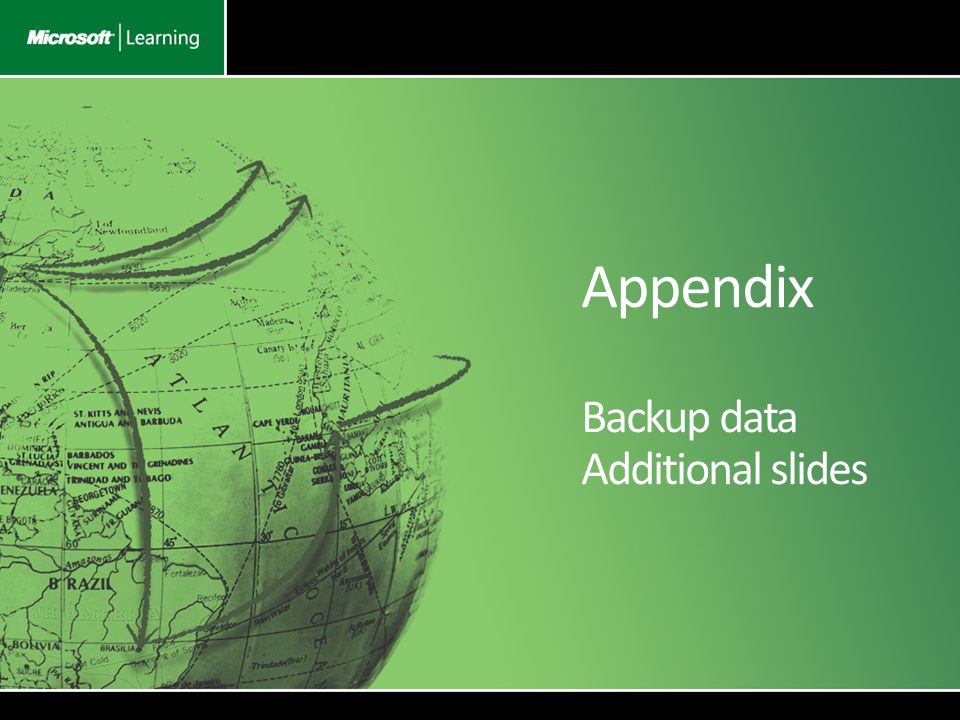 Appendix Backup data Additional slides