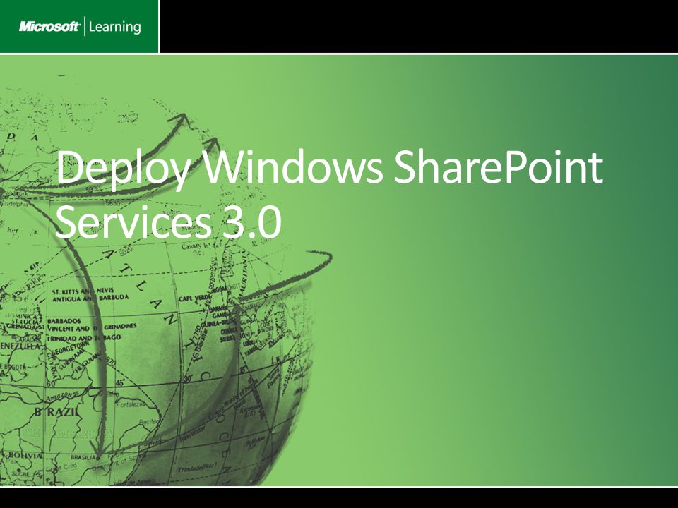 Deploy Windows SharePoint Services 3.0